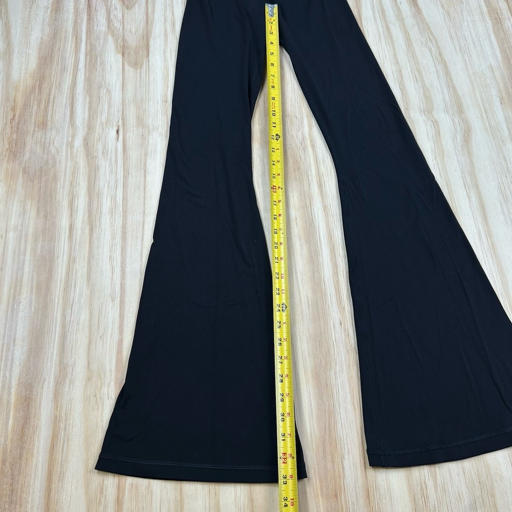 Offline by Aerie Real Me Hi Rise Flare Long Inseam Legging Black S Cross Waisted - Picture 7 of 10
